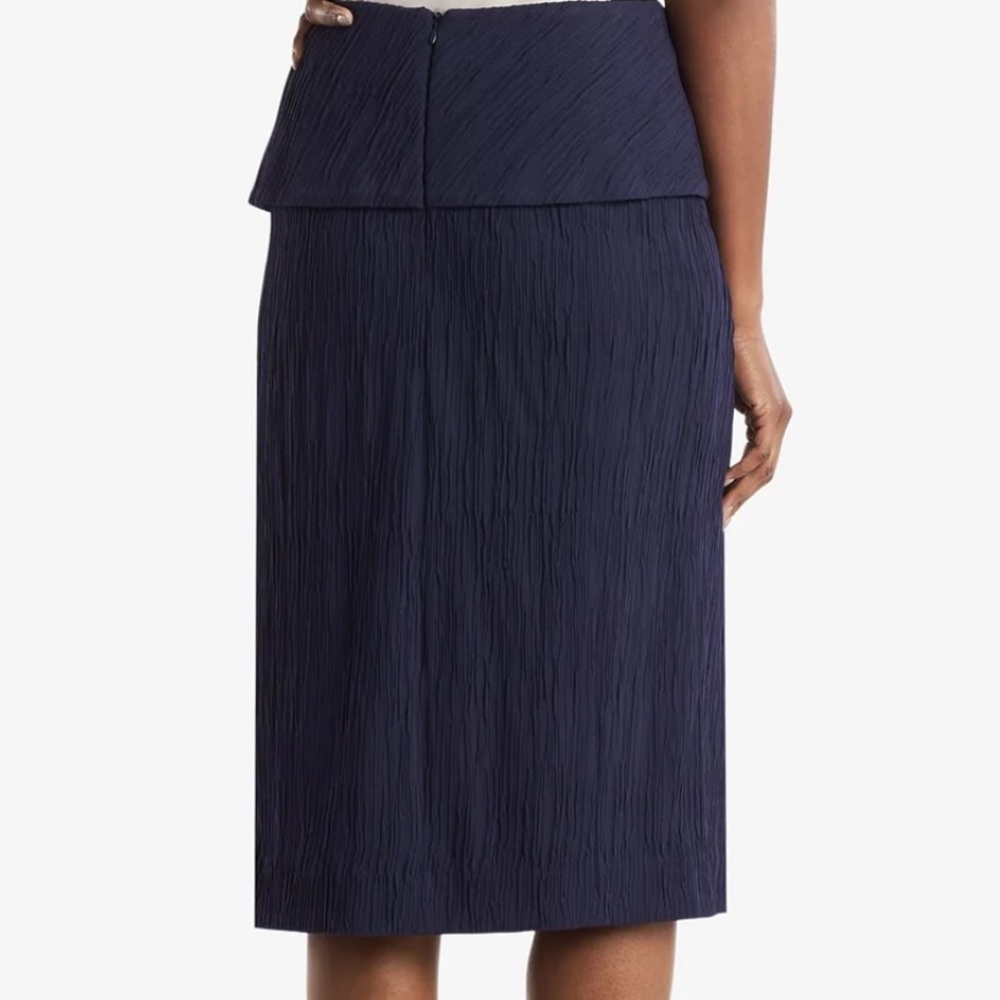 MM LaFleur The Montgomery Skirt - Pleated Jersey in Agegean Blue 10 NWT SOLD OUT - Picture 4 of 7
